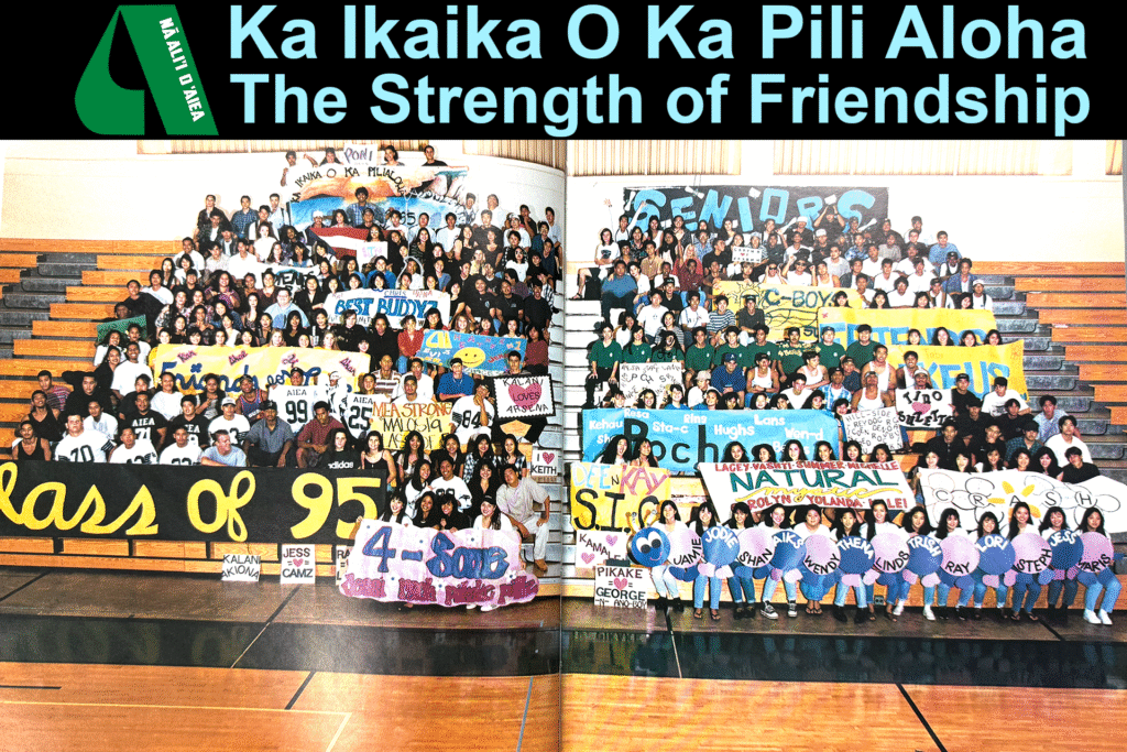 Image of classmates in the gym posting for a class picture